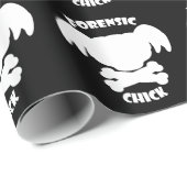 Papier Cadeau Poulet Forensique (Coin rond)