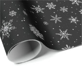 Papier Cadeau Poulet (noir) (Coin rond)