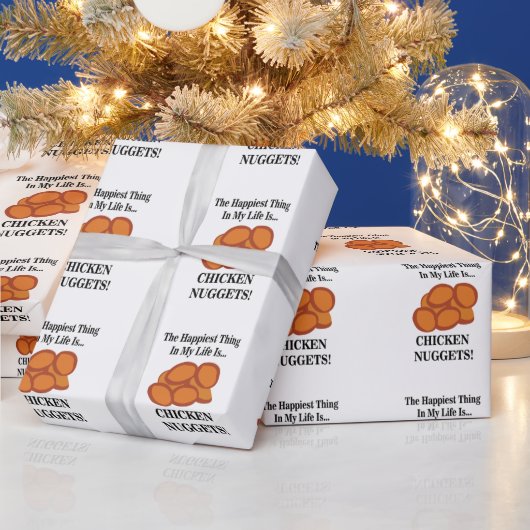 Papier Cadeau Poulet Nugget Restauration rapide Drôle Poulet Nug (Vacances)