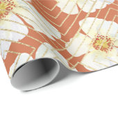 Papier Cadeau Poulet orange (Coin rond)