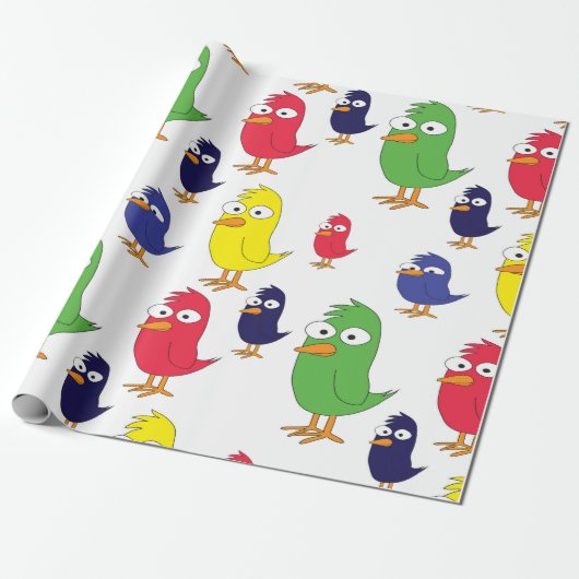 Papier Cadeau Poulets (Déroulé)
