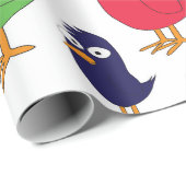 Papier Cadeau Poulets (Coin rond)