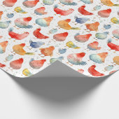 Papier Cadeau Poulets d'élevage (Coin)