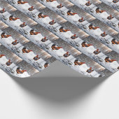 Papier Cadeau Poulets En Neige (Coin)
