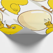 Papier Cadeau Poulets Et Oeufs Jaunes