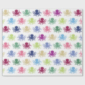 Papier Cadeau Poulpe coloré (Plat)
