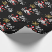 Papier Cadeau Poulpe drôle Père Noël (Coin)