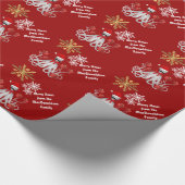 Papier Cadeau Poulpe drôle Père Noël (Coin)