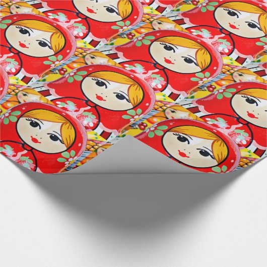 Papier Cadeau Poupée de Matryoshka (Coin)