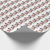 Papier Cadeau Poupée de vieux cerf avec bouquet de marguerite (Coin)