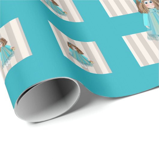 Papier Cadeau Poupée et poupées pour bébé s'amuser (Coin rond)