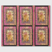 Papier Cadeau Poupée magique et Noël victorien d'arc (Plat)