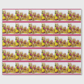 Papier Cadeau Poupées de Matryoshka (Plat)