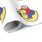 Papier cadeau pour bébé (Coin rond)