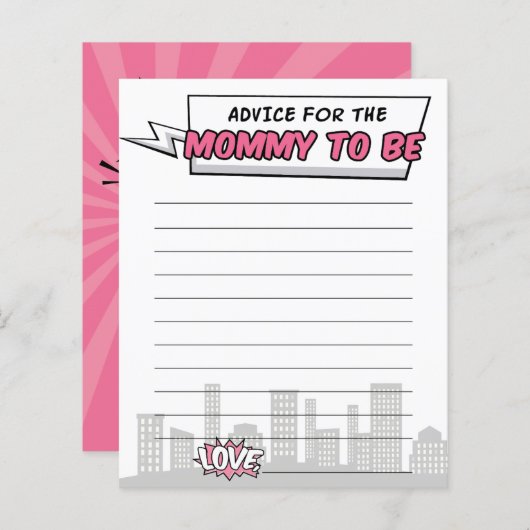 Papier Cadeau pour bébé de Shower Conseils de bande dessi (Devant / Derrière)