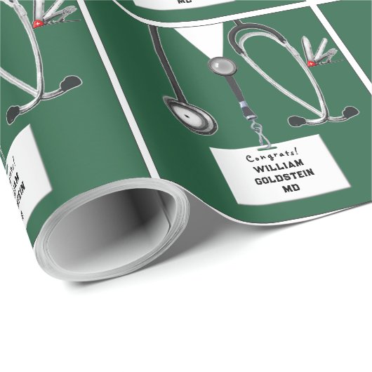 Papier cadeau pour docteur (Coin rond)