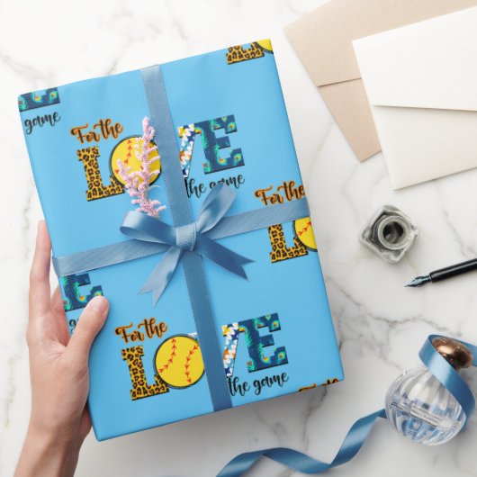 Papier Cadeau Pour L'Amour Du Jeu Softball Maman Leopard (Cadeaux)