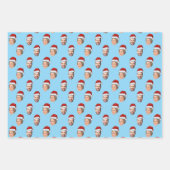 Papier cadeau pour le Père Noël, Tête de Père Noël (Devant 3)