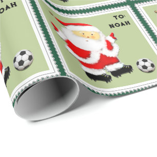 Papier cadeau pour le premier Noël d'un bébé garço