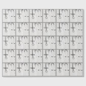 Papier cadeau pour médecin personnalisé (Plat)