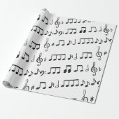 Papier cadeau pour notes musicales (Déroulé)