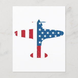 Papier Cadeau pour pilote vétéran d'avion avec drapeau am