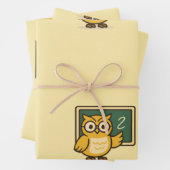 Papier cadeau pour prof de la chouette (En situation)