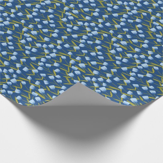 Papier cadeau pour tulipe florale bleu / papier en (Coin)