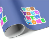 Papier Cadeau Pour votre nouvelle maison (Coin rond)