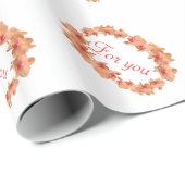 Papier Cadeau Pour vous les orchidées (Coin rond)