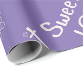 Papier Cadeau Pourpre du bonbon 16 (Coin rond)