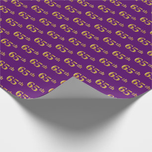 Papier Cadeau Pourpre, événement d'or soixante-cinquième de F