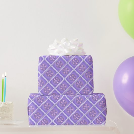 Papier Cadeau Pourpre W1 (Cadeaux de fête)
