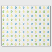 Papier Cadeau Poussettes de Pâques et oeufs de Pâques (Plat)