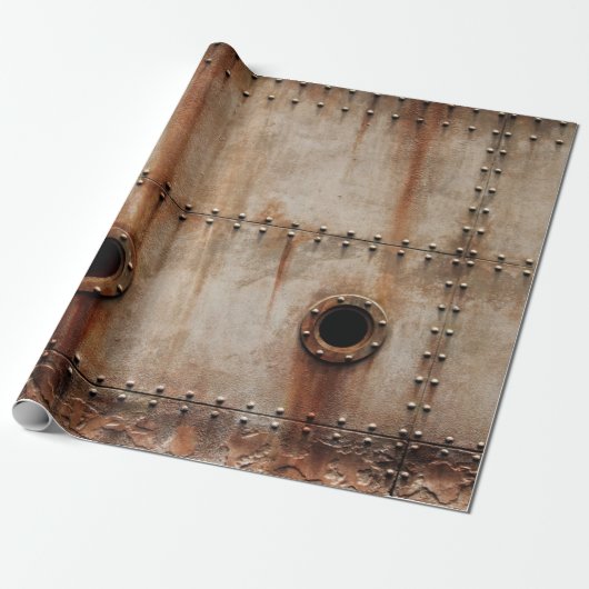 PAPIER CADEAU POUSSIÈRE ET TEXTURE SUR LES CÔTÉS EN PLAQUE MÉTAL (Déroulé)