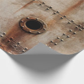 PAPIER CADEAU POUSSIÈRE ET TEXTURE SUR LES CÔTÉS EN PLAQUE MÉTAL (Coin)