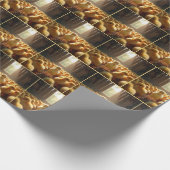 Papier Cadeau Poussins Jaunes dans une grange ensoleillée (Coin)