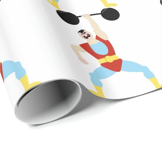 Papier Cadeau Poussoir de poids (Coin rond)