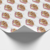 Papier Cadeau Poutine Québec Canada Aliments canadiens Fries fra (Coin)