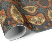 Papier Cadeau PP 573 Poissons Steampunk 1 sur 3 (Coin rond)