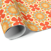 Papier Cadeau PP 575 Fleurs 1 de 3 (Coin rond)