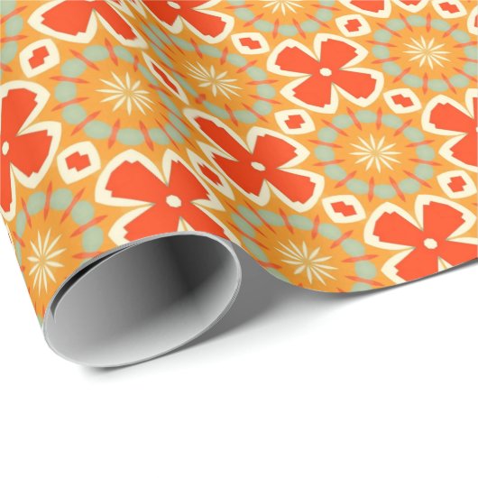 Papier Cadeau PP 575 Fleurs 1 sur 3 (Coin rond)