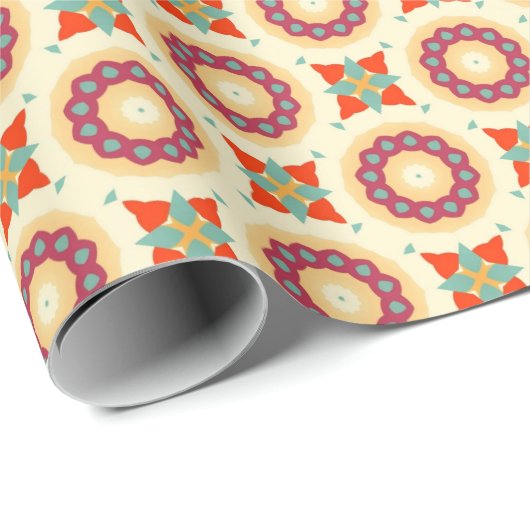 Papier Cadeau PP 576 Fleurs 1 sur 3 (Coin rond)