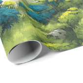 Papier Cadeau prairie boisée (Coin rond)