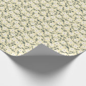 Papier Cadeau Prairie Chuchotante - Motif Floral Jaune Beurre (Coin)
