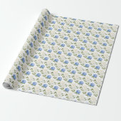 Papier Cadeau Prairie de rose chic (Déroulé)