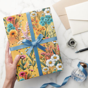 Papier Cadeau Prairie du coucher de soleil