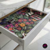 Papier Cadeau Prairie Florale Rose Île