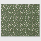 Papier Cadeau Prairie vert foncé (Plat)