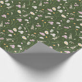 Papier Cadeau Prairie vert foncé (Coin)